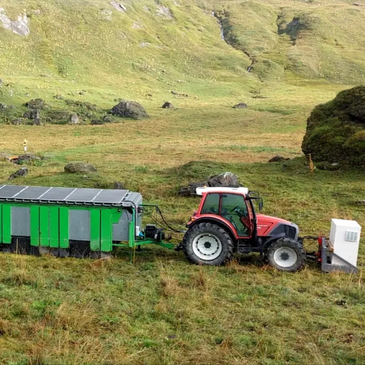 Photovoltaic panels for milking cows?
